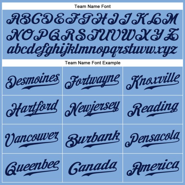 Custom Light Blue Navy-White Authentic Baseball Jersey