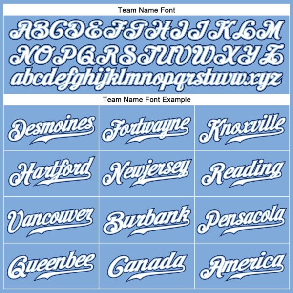 Custom Light Blue White-Navy Authentic Baseball Jersey