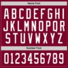 Custom Maroon White Hockey Jersey