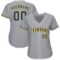 Custom Gray Navy-Gold Baseball Jersey