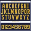 Custom Navy Gold Baseball Jersey