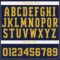 Custom Navy Gold Baseball Jersey