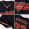 Custom Navy Red-Old Gold Baseball Jersey