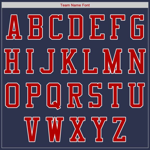 Custom Navy Red-White Authentic Baseball Jersey