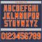 Custom Navy Orange-White Authentic Baseball Jersey