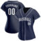 Custom Navy White Authentic Baseball Jersey