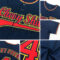 Custom Navy Red-White Authentic Baseball Jersey
