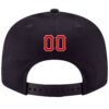 Custom Navy Red-White Stitched Adjustable Snapback Hat