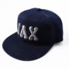 Custom Navy Gray-White Stitched Adjustable Snapback Hat