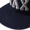 Custom Navy Gray-White Stitched Adjustable Snapback Hat