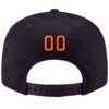 Custom Navy Orange-White Stitched Adjustable Snapback Hat