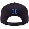 Custom Navy Powder Blue-Gold Stitched Adjustable Snapback Hat