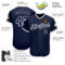 Custom Navy Navy-Gray Authentic Baseball Jersey