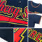Custom Navy White-Orange Authentic Baseball Jersey