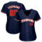 Custom Navy Red-White Authentic Baseball Jersey