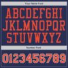 Custom Navy Orange-Gray Authentic Throwback Basketball Jersey