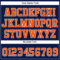Custom Navy Orange-White Authentic Baseball Jersey