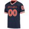 navy_0212-1 Custom Navy Orange-White Mesh Authentic Throwback Football Jersey