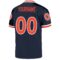 navy_0212-2 Custom Navy Orange-White Mesh Authentic Throwback Football Jersey