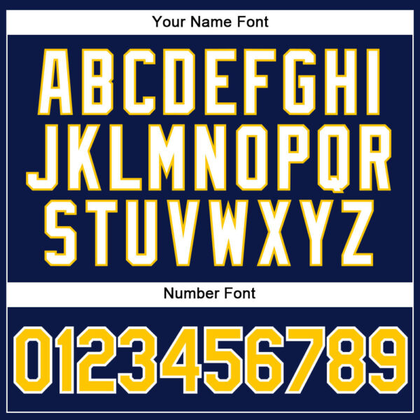 Custom Navy White Pinstripe Gold-White Authentic Baseball Jersey