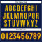 Custom Navy White Pinstripe Gold-Orange Authentic Baseball Jersey
