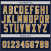 Custom Navy Old Gold-White Authentic Baseball Jersey