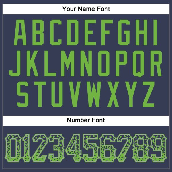 Custom Navy Neon Green-Gray Authentic Drift Fashion Baseball Jersey