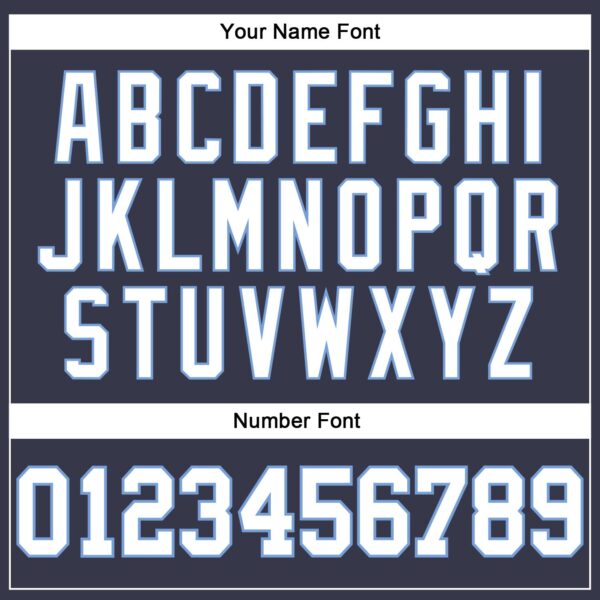 Custom Navy White Pinstripe White-Light Blue Authentic Basketball Jersey