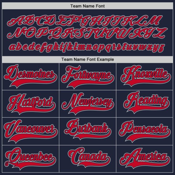 Custom Navy Red-Gray Hockey Jersey