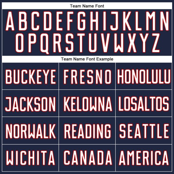 Custom Navy White-Red Authentic Baseball Jersey