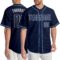 Custom Navy Navy-Light Blue Authentic Baseball Jersey