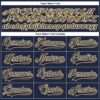 Custom Navy Navy-Gold Authentic Baseball Jersey