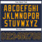 Custom Navy Navy-Gold Authentic Baseball Jersey