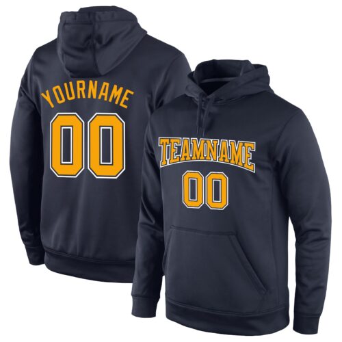 navy_0333 Custom Stitched Navy Gold-White Sports Pullover Sweatshirt Hoodie