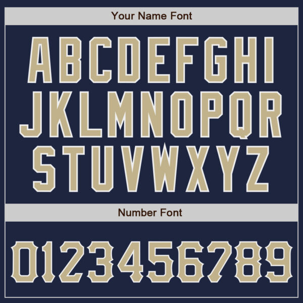 Custom Navy Vegas Gold-White Authentic Baseball Jersey