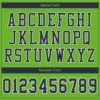Custom Neon Green Navy-White Mesh Authentic Football Jersey