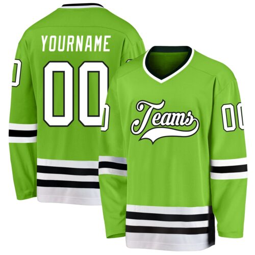 neon_green_0031 Custom Neon Green White-Black Hockey Jersey