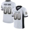 Custom White Black-Vegas Gold Drift Fashion Football Jersey
