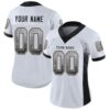 Custom White Black-Vegas Gold Drift Fashion Football Jersey