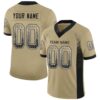 Custom Vegas Gold Black-White Drift Fashion Football Jersey