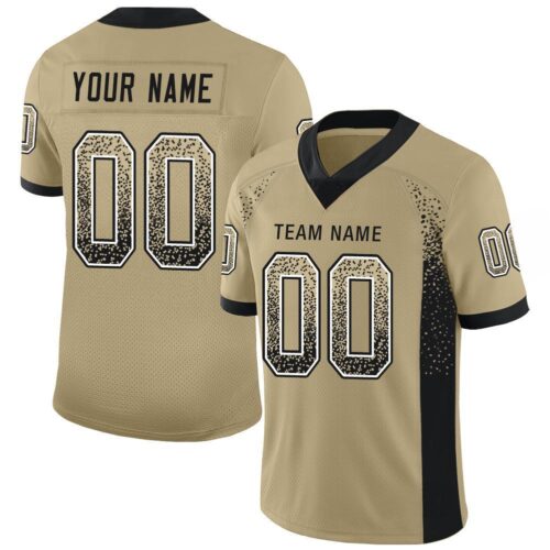 new_or_0039 Custom Vegas Gold Black-White Drift Fashion Football Jersey