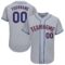 Custom Gray Royal-Orange Baseball Jersey