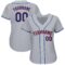 Custom Gray Royal-Orange Baseball Jersey