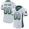 Custom White Grass Green-Black Drift Fashion Football Jersey