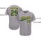 Custom Gray Green-Gold Baseball Jersey