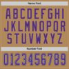 Custom Old Gold Purple-Black Hockey Jersey