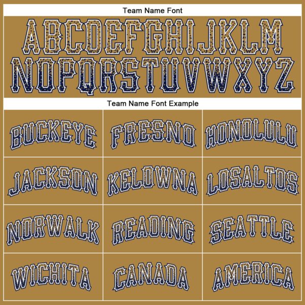 Custom Old Gold Navy-White Authentic Drift Fashion Baseball Jersey