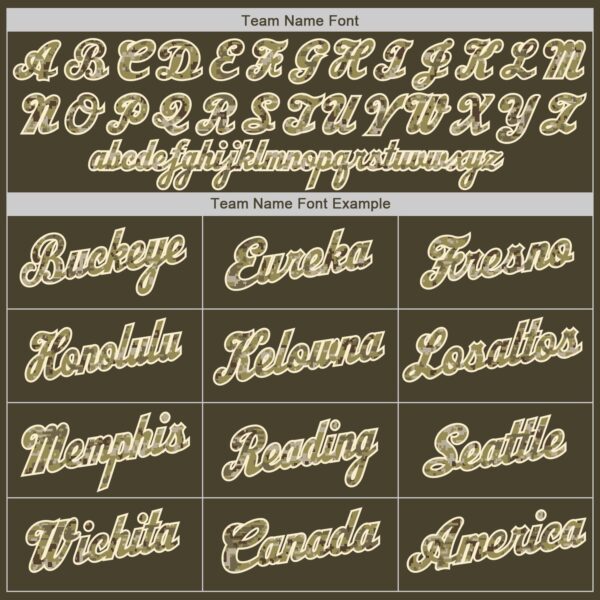 Custom Olive Camo-Cream Authentic Throwback Rib-Knit Salute To Service Baseball Jersey Shirt