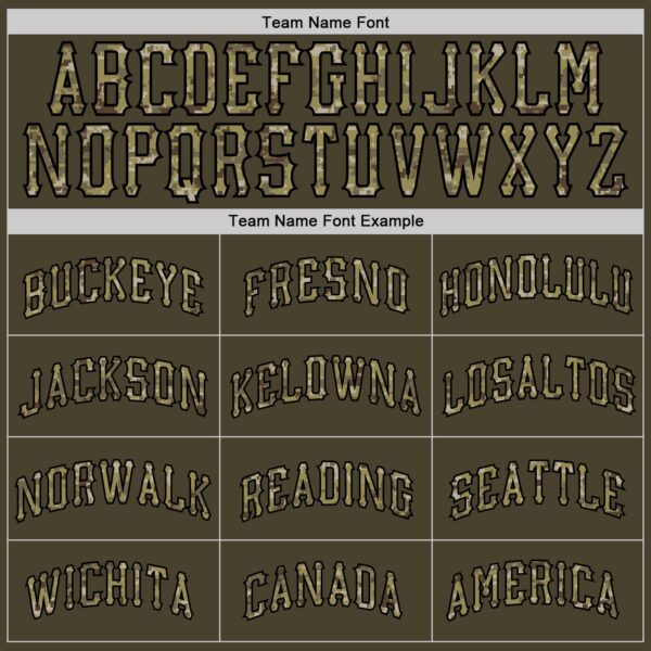 Custom Olive Camo-Black Authentic Throwback Rib-Knit Salute To Service Baseball Jersey Shirt