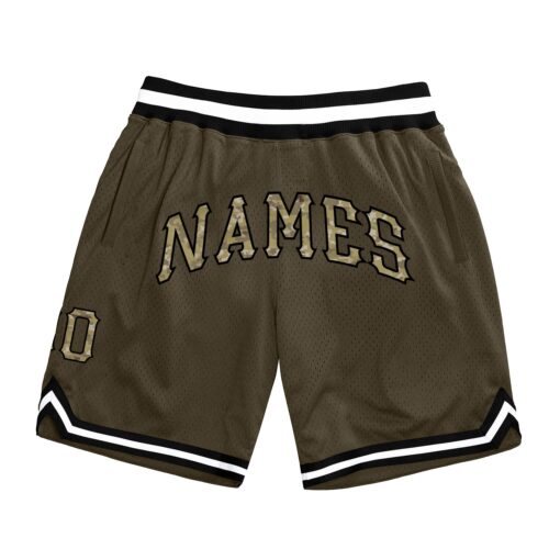 olive_0034_4836001a-3cbf-4497-ba81-98914563b428 Custom Olive Camo-Black Authentic Throwback Salute To Service Basketball Shorts